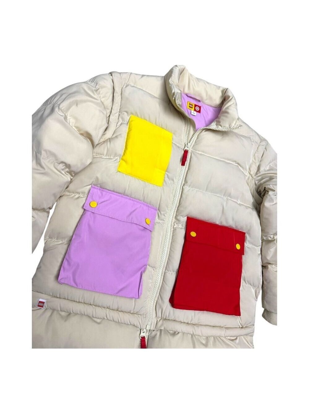 LEGO Deconstructed Winter Puffer Parka Insulated Vest & Coat Womens Small - Picture 8 of 8